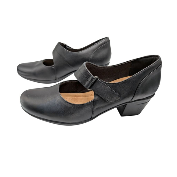 Clarks Shoes - Clarks Women's Emslie Lulin Mary Jane Academia Classic Leather Size 8.5